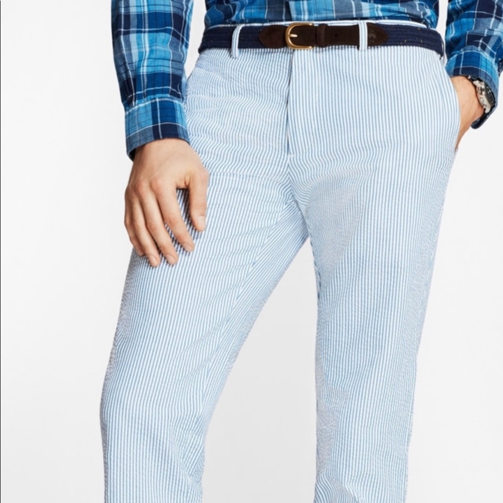 Brooks Brothers Boys 14 Seersucker Slacks
